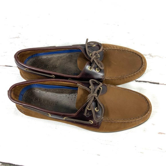 Sperry Top Sider Boat Shoes Men’s 13M Brown Leather Slip On - Picture 12 of 12